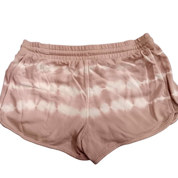 Universal Thread Women's Mid-Rise French Terry Pull-On Shorts - LRG, Tie Dye Tan - Picture 3 of 5